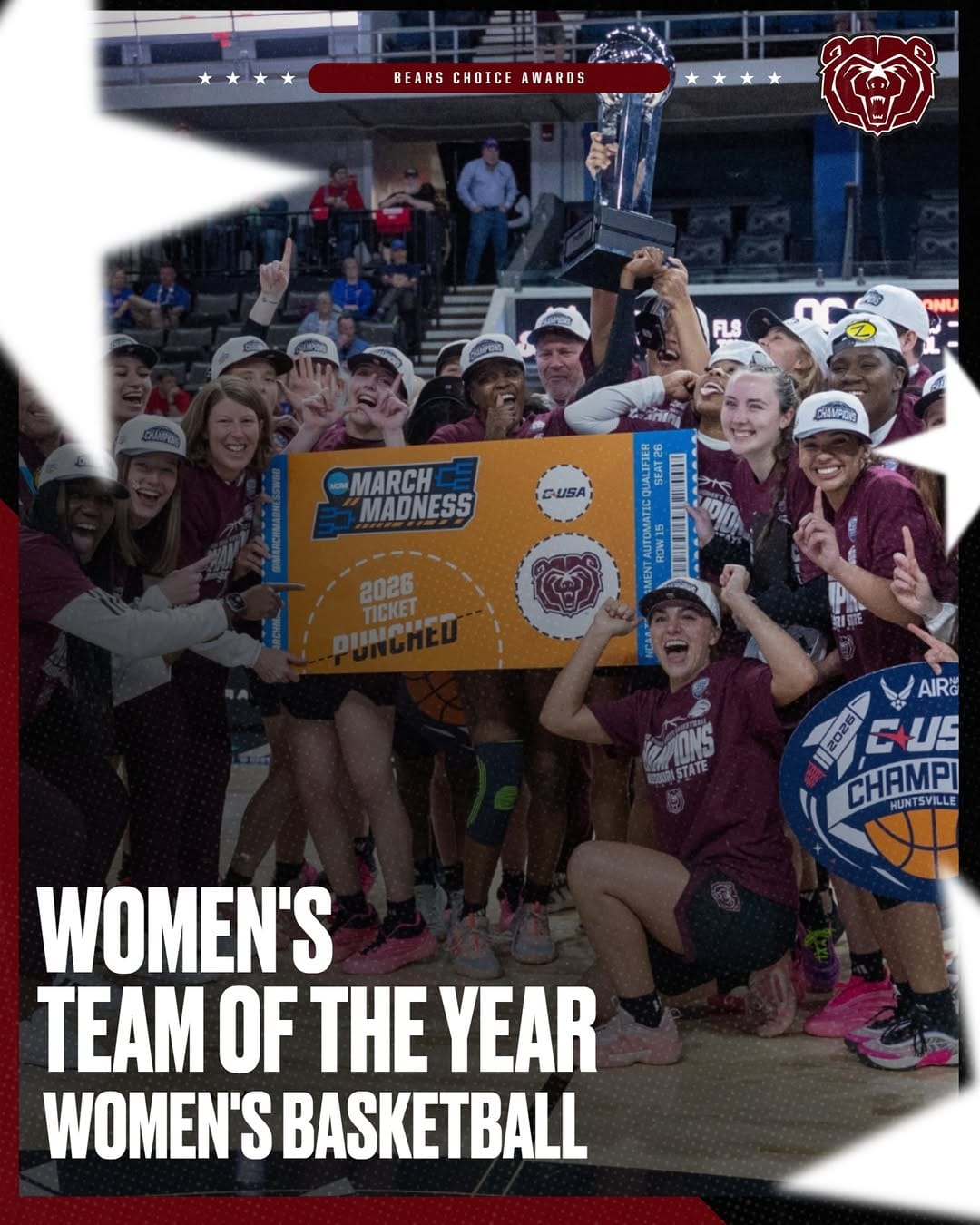 Post 5 by Missouri State Lady Bears on Instagram (image)