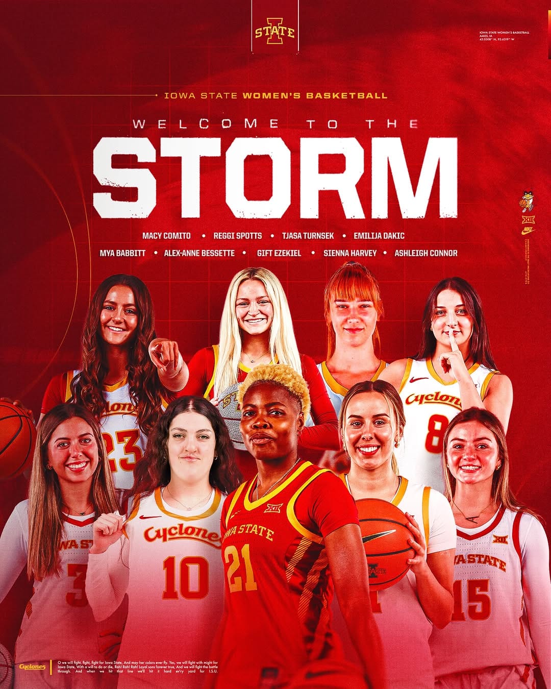 Post 5 by Iowa State Women’s Basketball on Instagram (image)