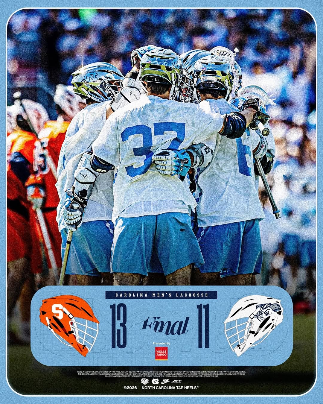 Post 1 by UNC Men’s Lacrosse on Instagram (image)