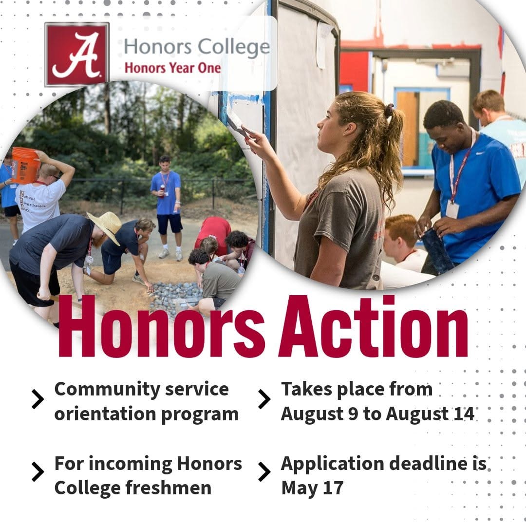 Post 3 by UA Honors College on Instagram (image)