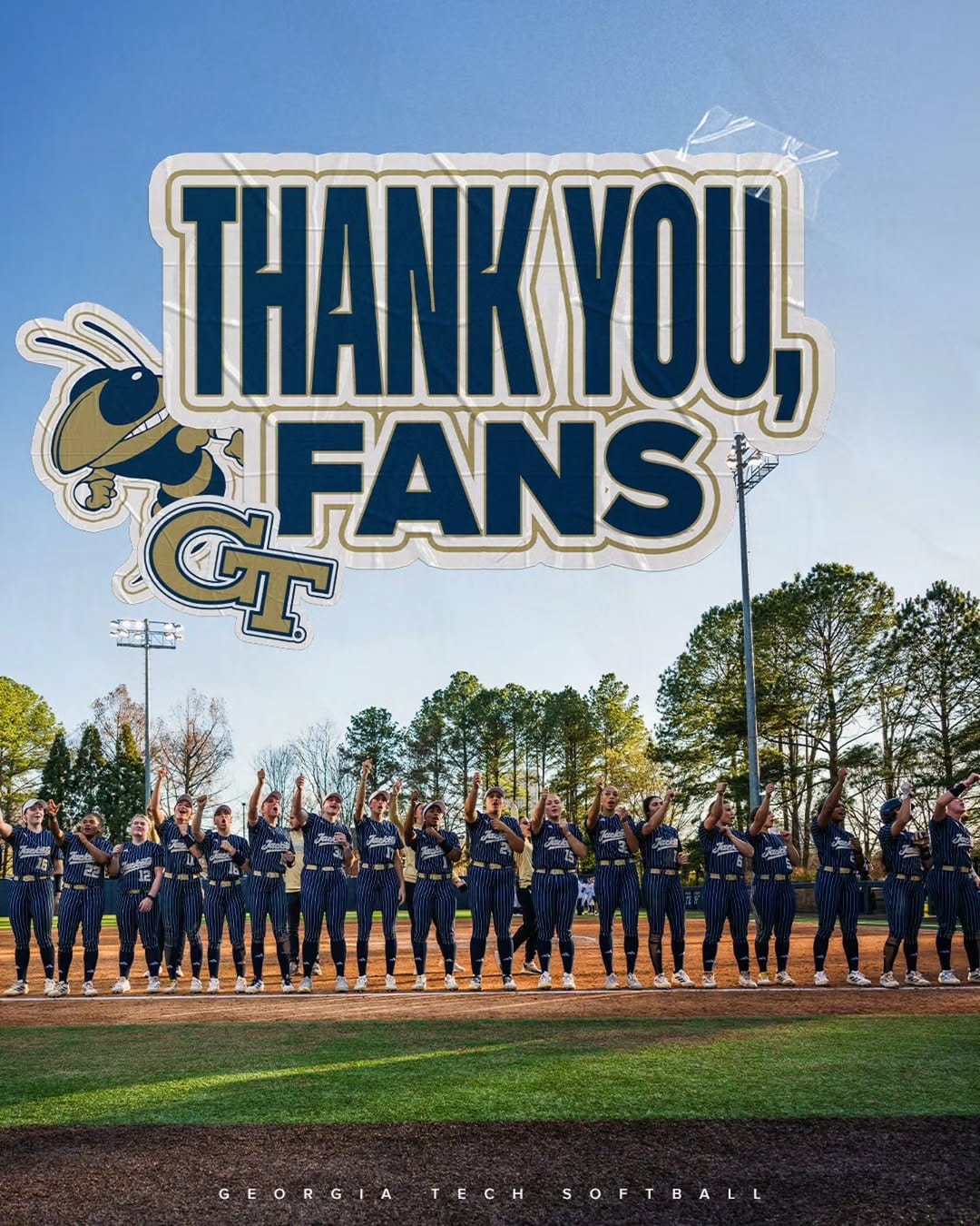 Post 1 by Georgia Tech Softball🥇🥇🥇🥇🥇 on Instagram (image)