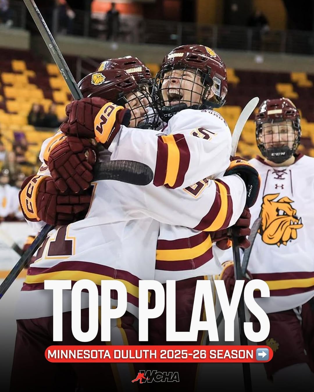 Post 2 by UMD Women's Hockey on Instagram (carousel)