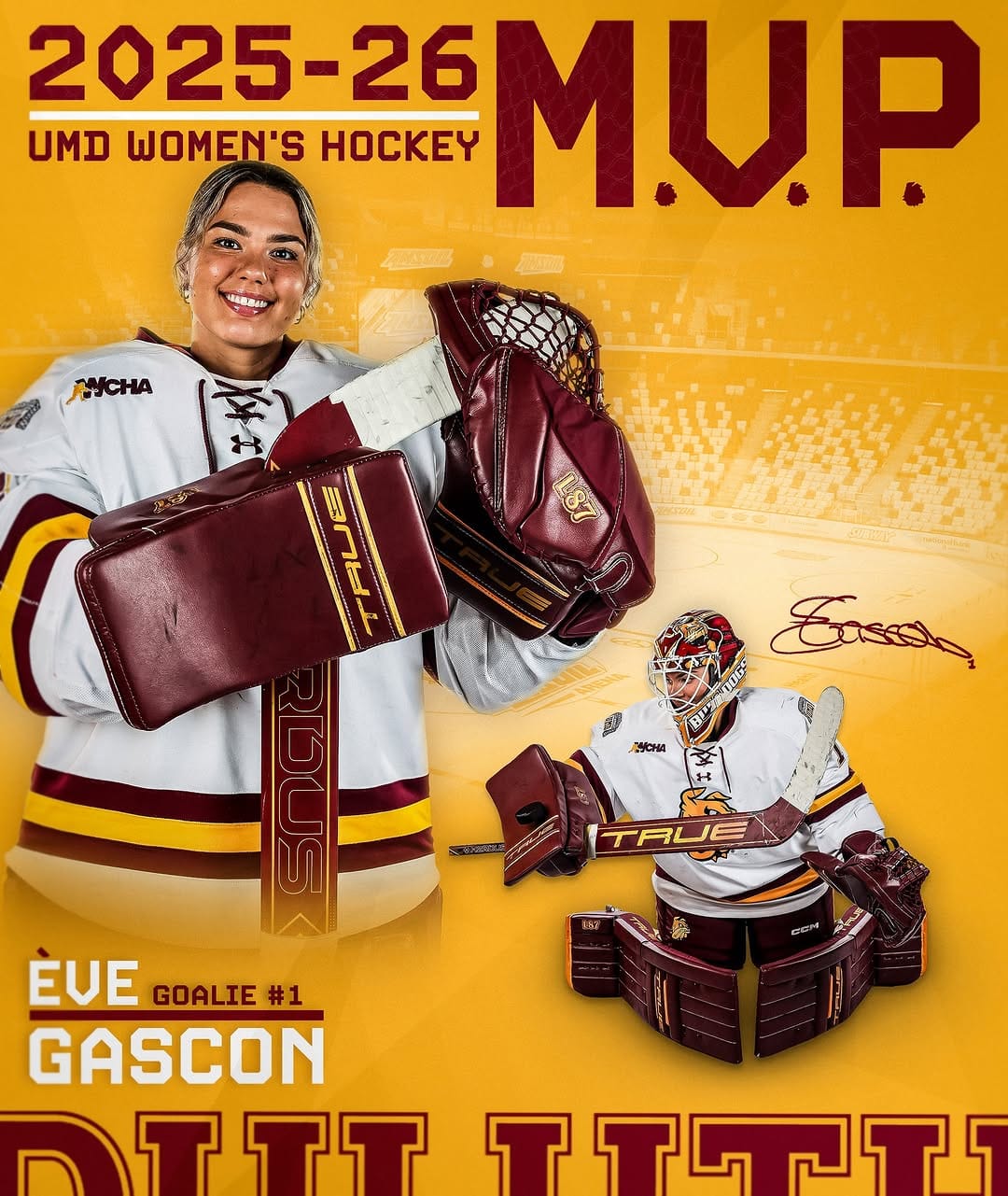 Post 5 by UMD Women's Hockey on Instagram (image)