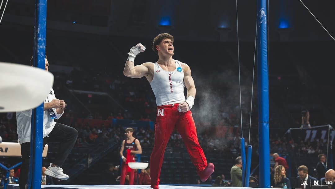 Post 7 by Nebraska Men's Gymnastics on Instagram (carousel)