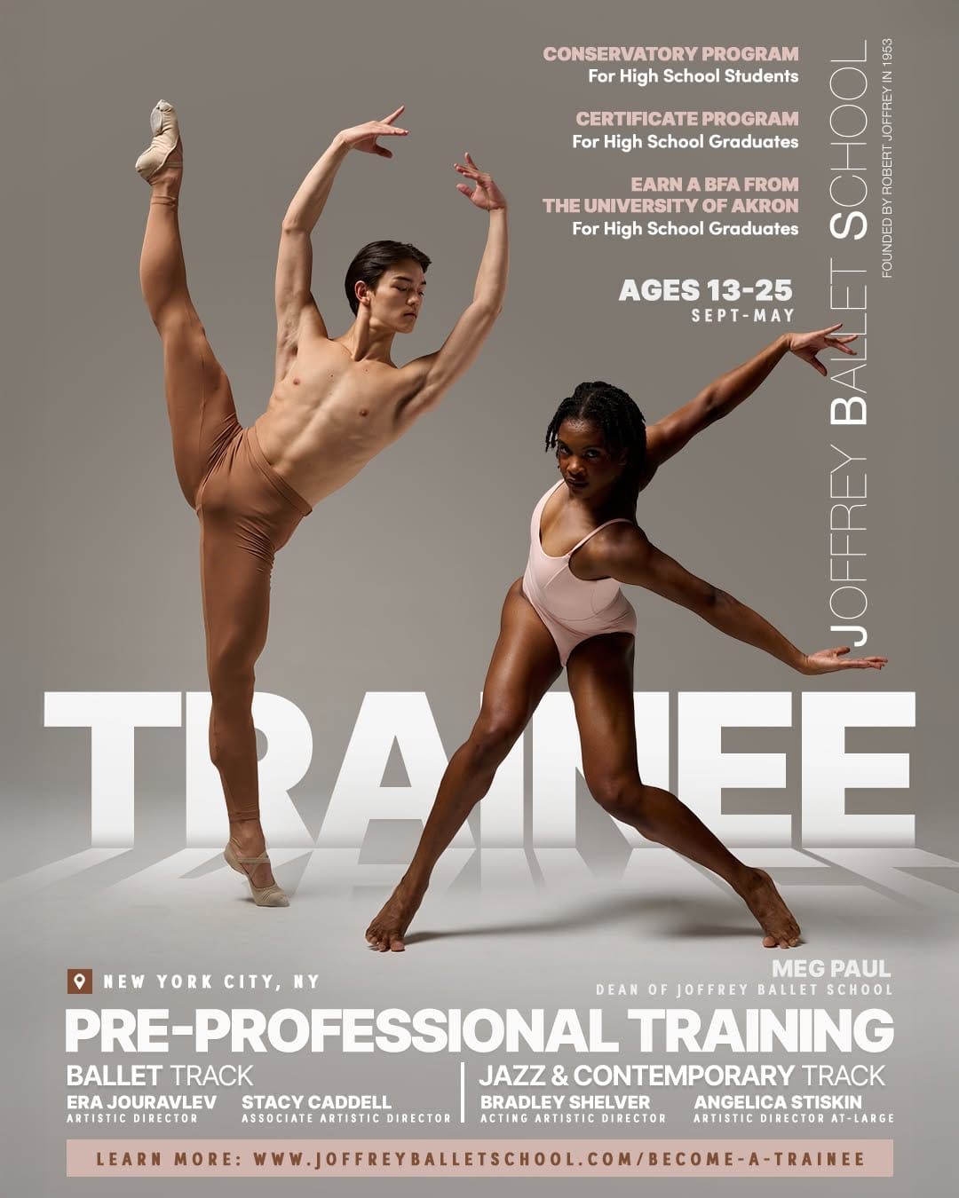 Post 10 by Joffrey Ballet School on Instagram (image)