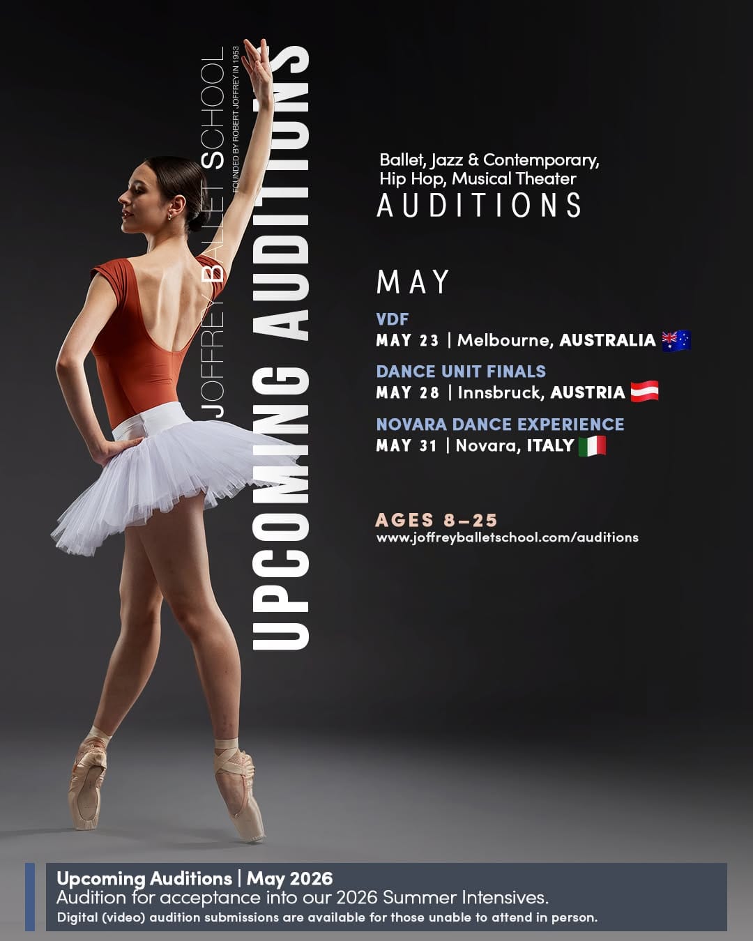 Post 1 by Joffrey Ballet School on Instagram (carousel)
