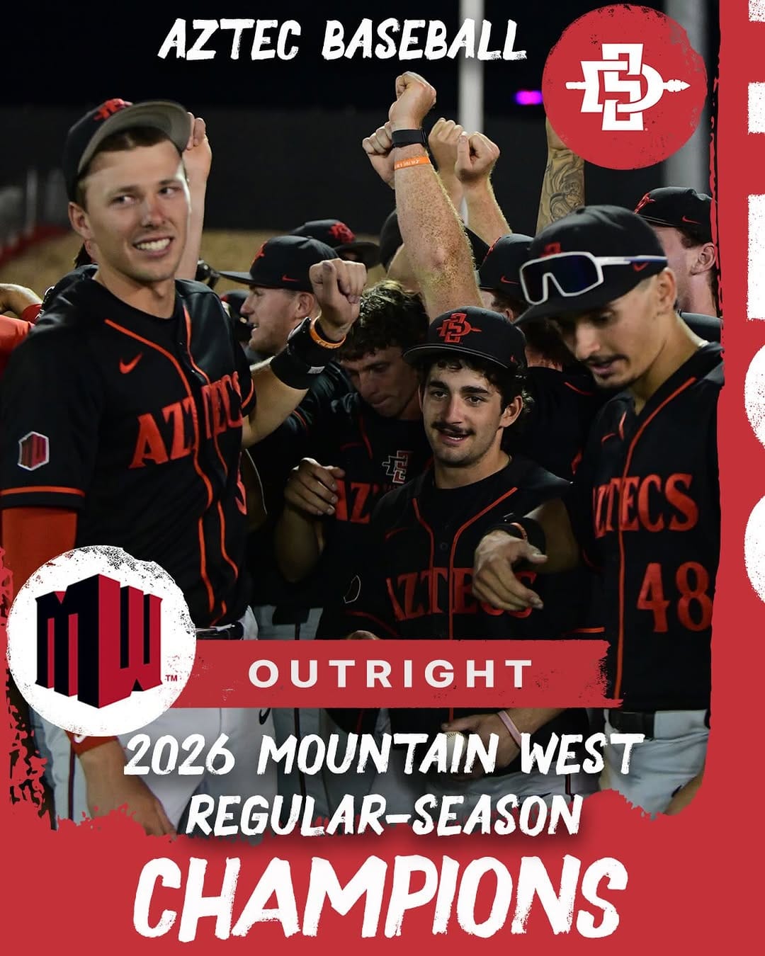 Post 8 by San Diego State Baseball on Instagram (image)
