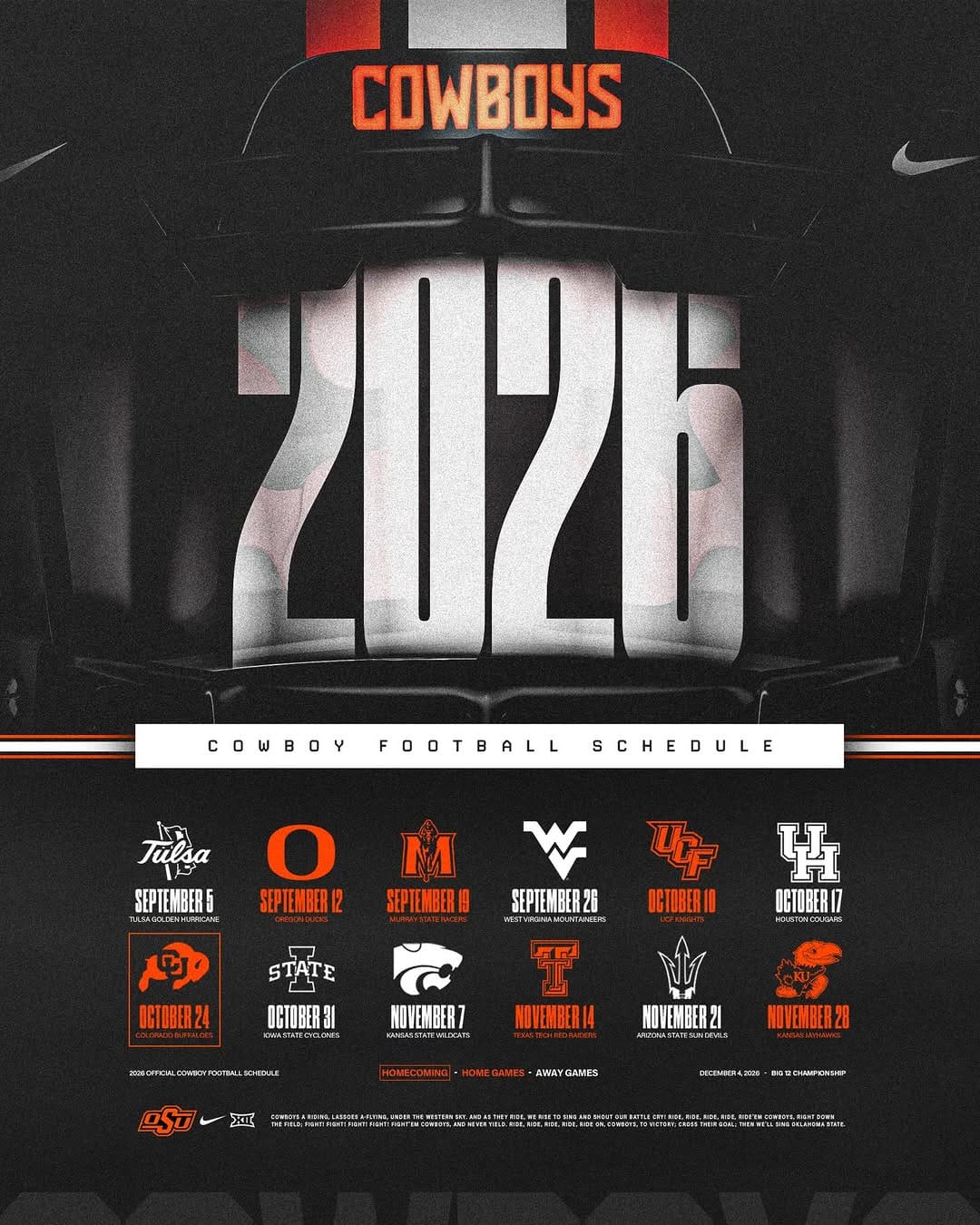 Post 10 by OSU Cowboy Football on Instagram (image)