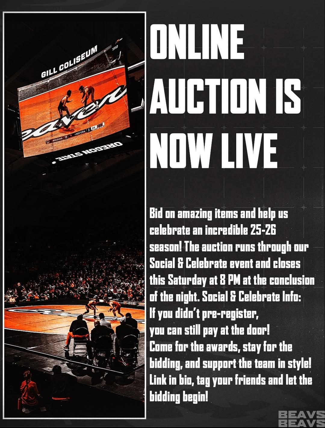 Post 7 by Oregon State Wrestling on Instagram (image)