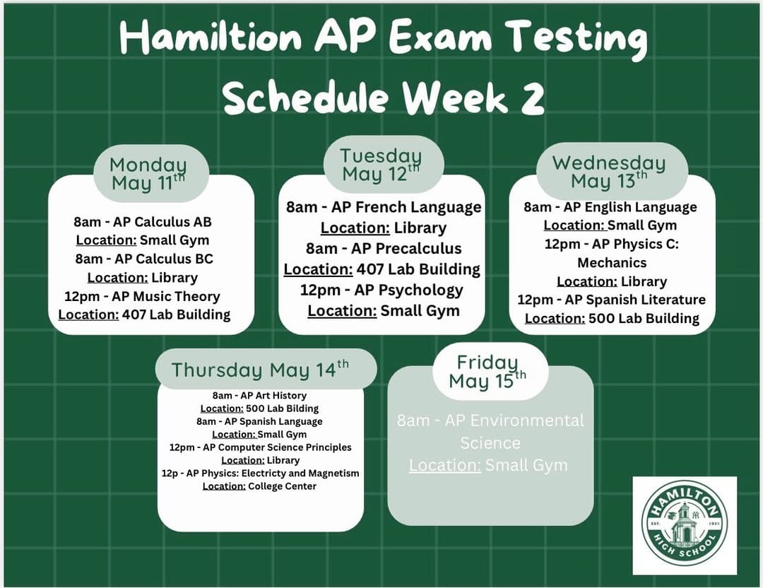Post 7 by Hamilton High School on Instagram (image)