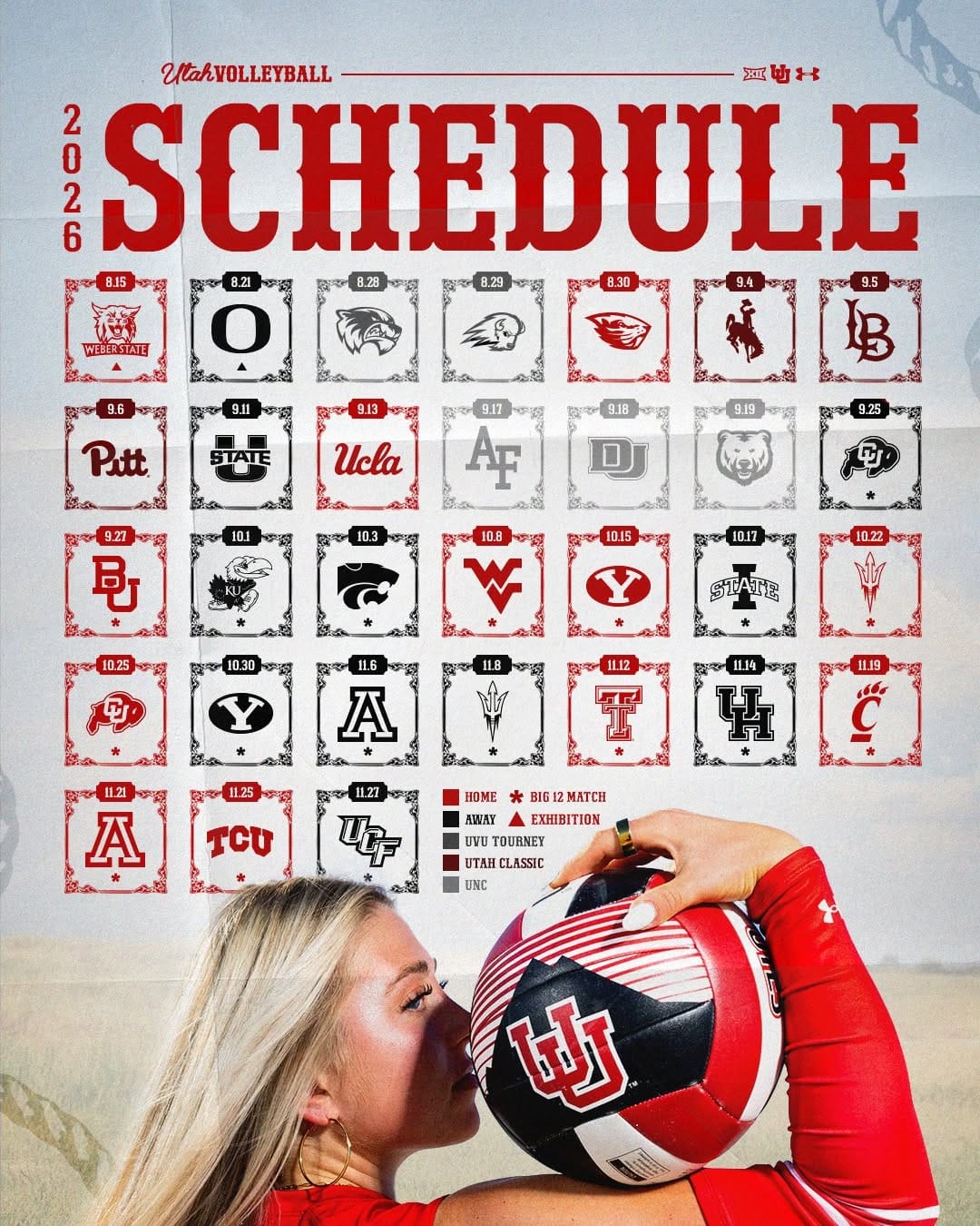 Post 3 by Utah Volleyball on Instagram (image)