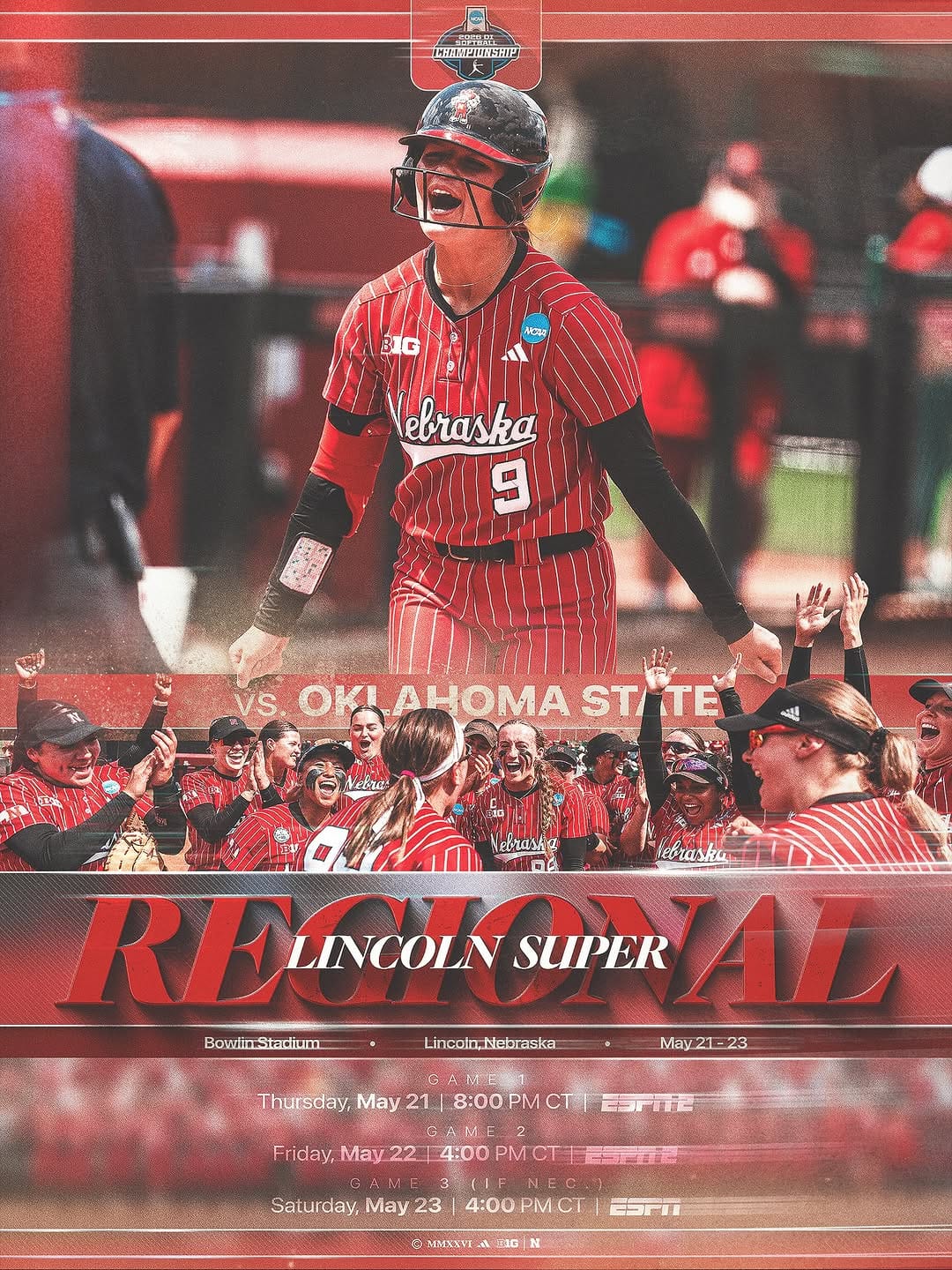 Post 2 by Nebraska Softball on Instagram (image)