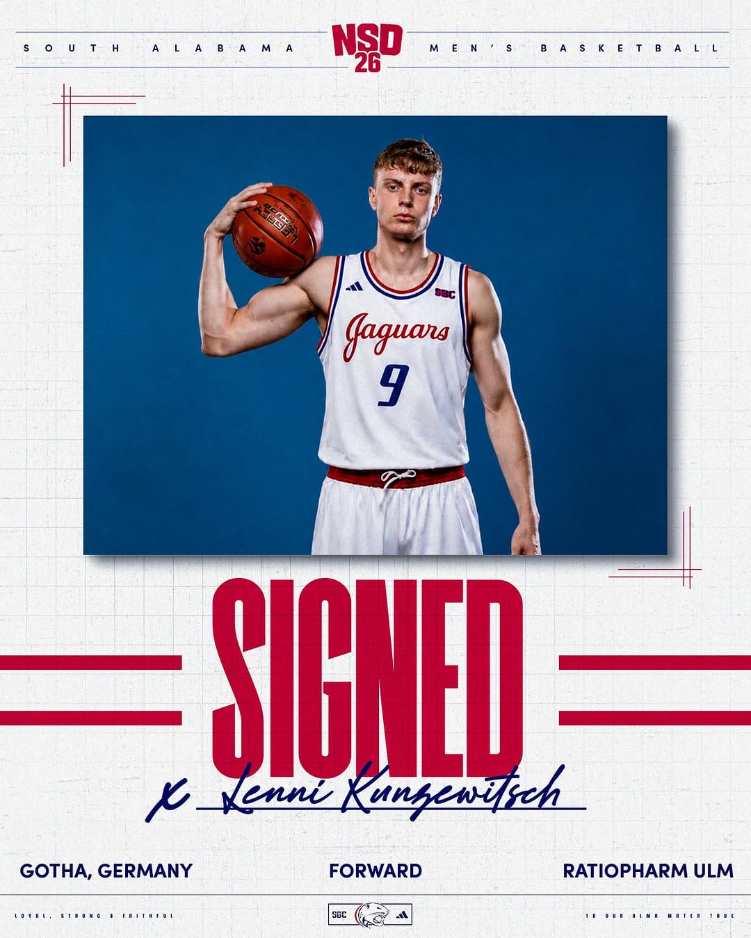 Post 2 by South Alabama Men’s Basketball on Instagram (image)
