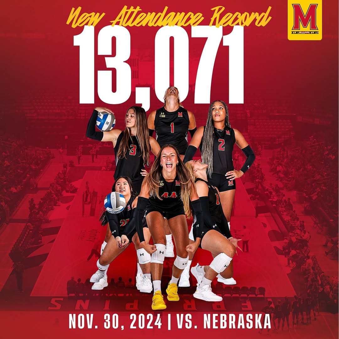 Post 10 by Maryland Volleyball on Instagram (image)