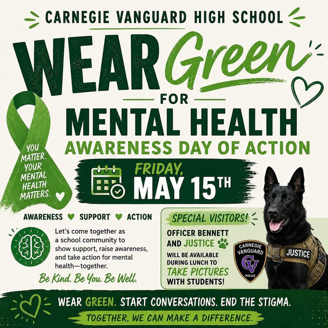 Post 9 by Carnegie Vanguard High School on Instagram (image)