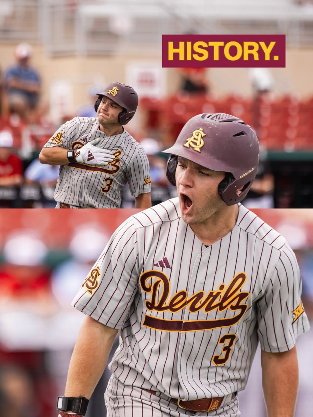 Post 5 by Sun Devil Baseball on Instagram (carousel)