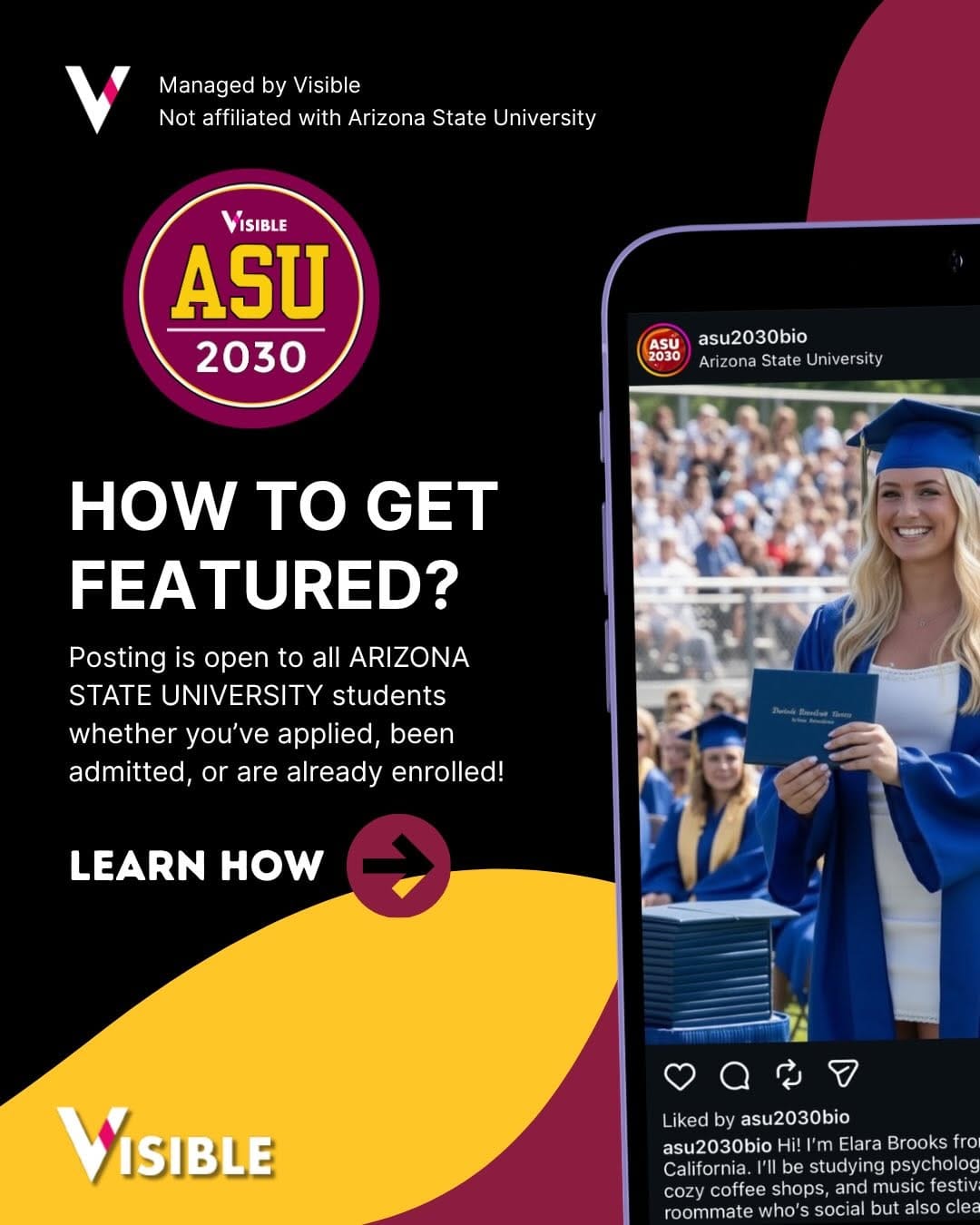 Post 10 by Arizona State University Class of 2030 on Instagram (carousel)