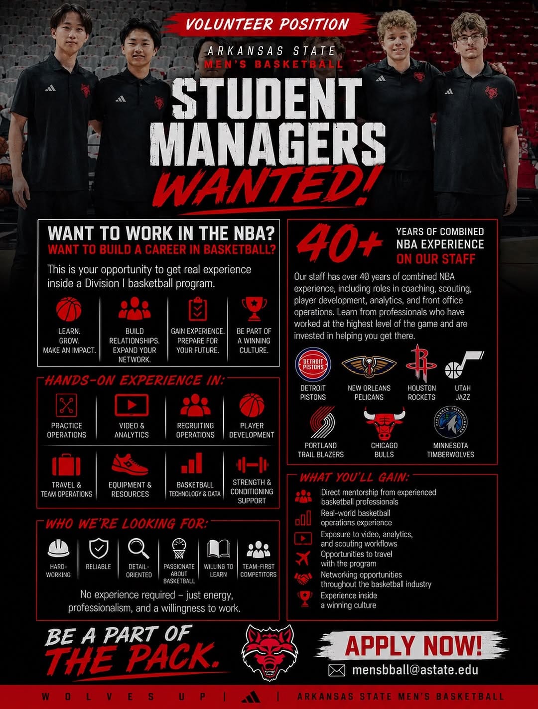 Post 1 by Arkansas State Men’s Basketball on Instagram (image)