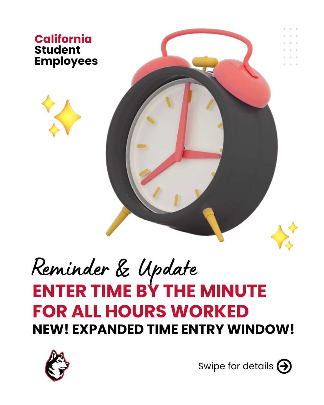 Post 2 by NU Student Employment Office on Instagram (carousel)