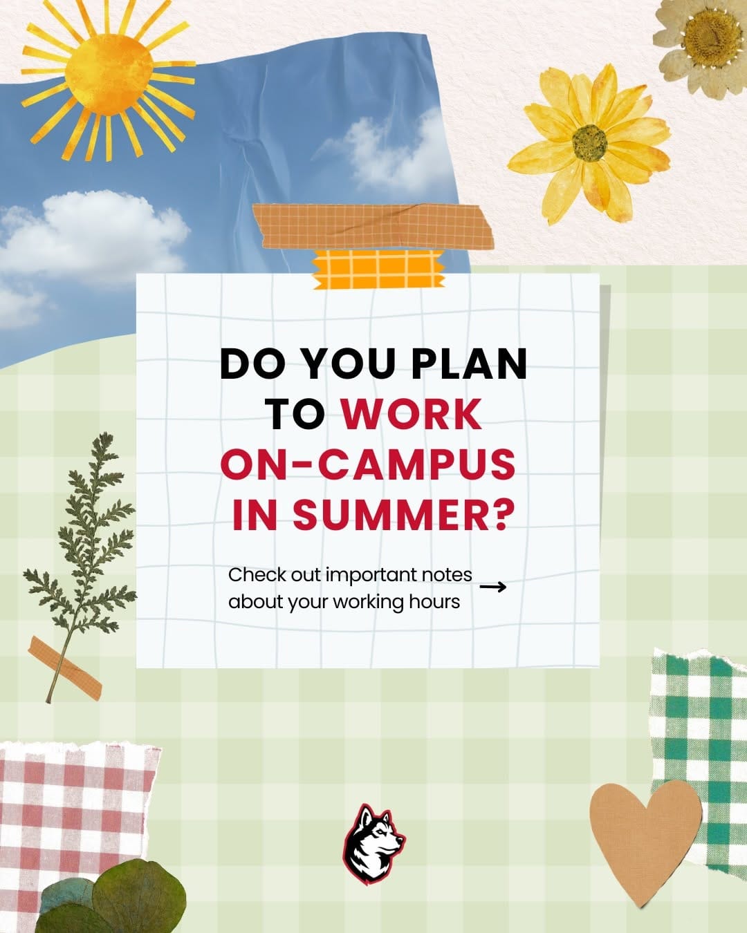 Post 3 by NU Student Employment Office on Instagram (carousel)