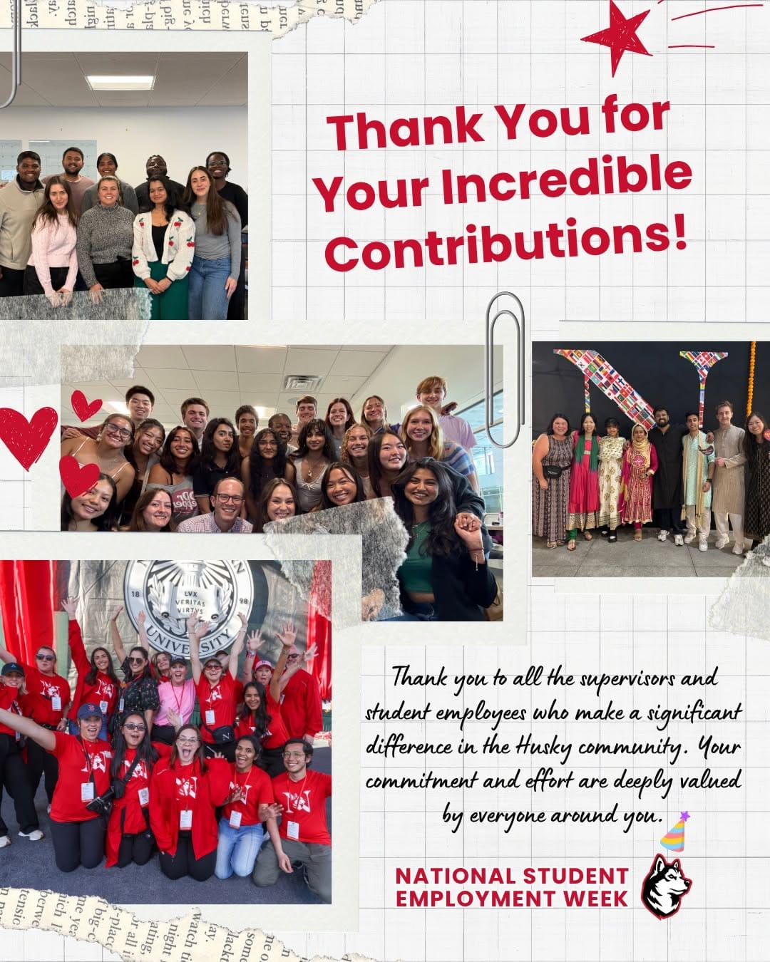 Post 5 by NU Student Employment Office on Instagram (carousel)