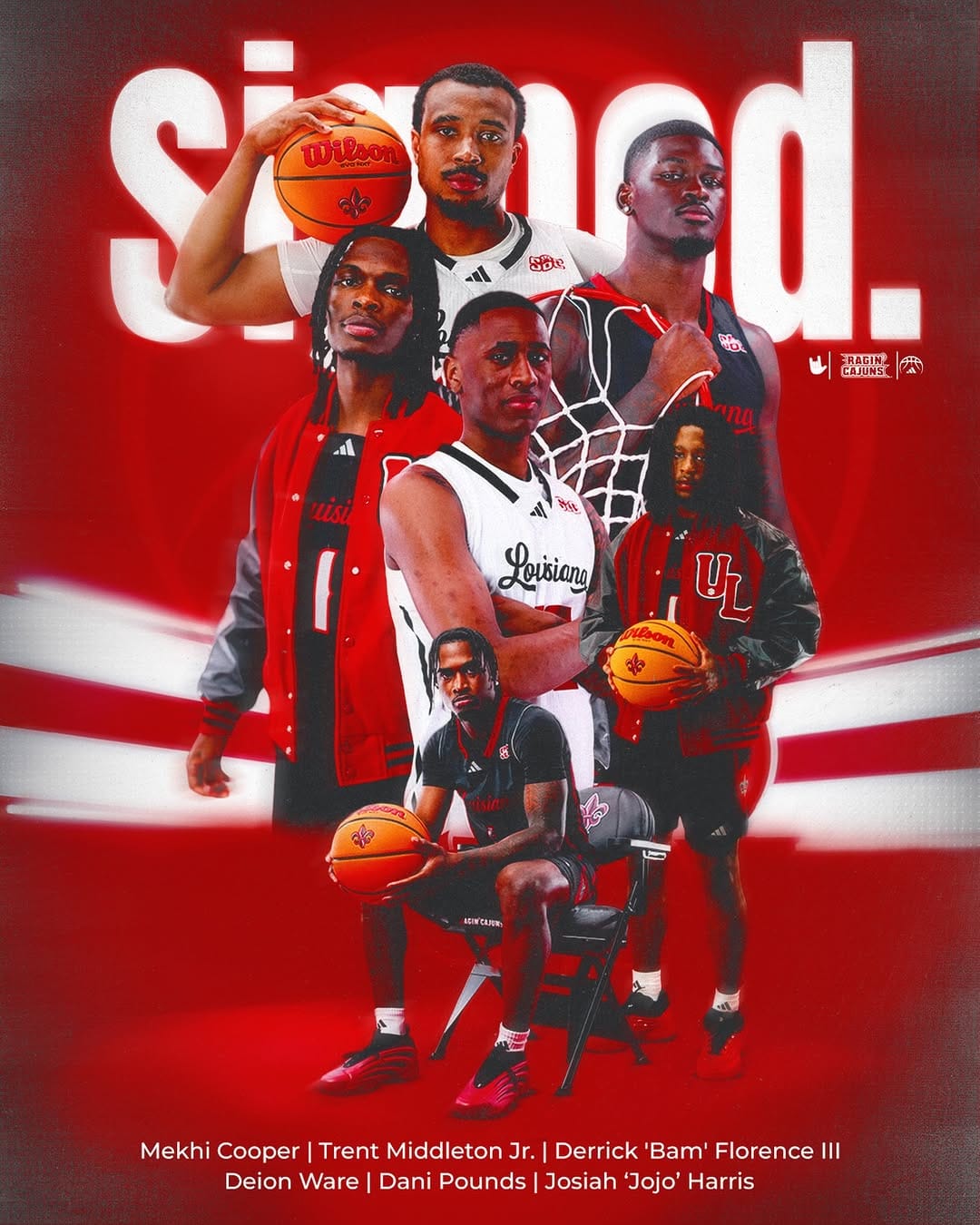 Post 4 by Ragin' Cajuns Men's Basketball on Instagram (image)