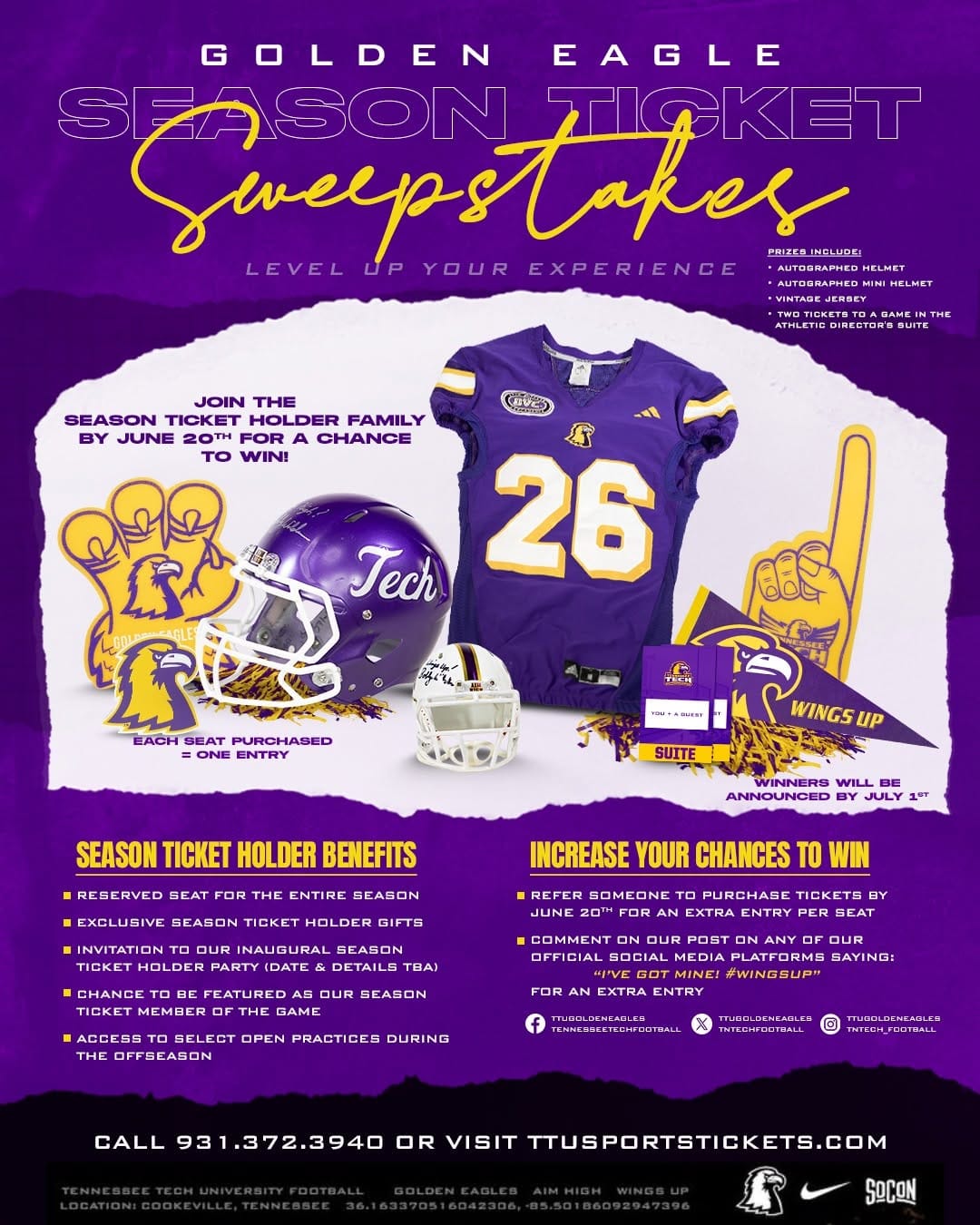 Post 8 by Tennessee Tech Athletics on Instagram (image)