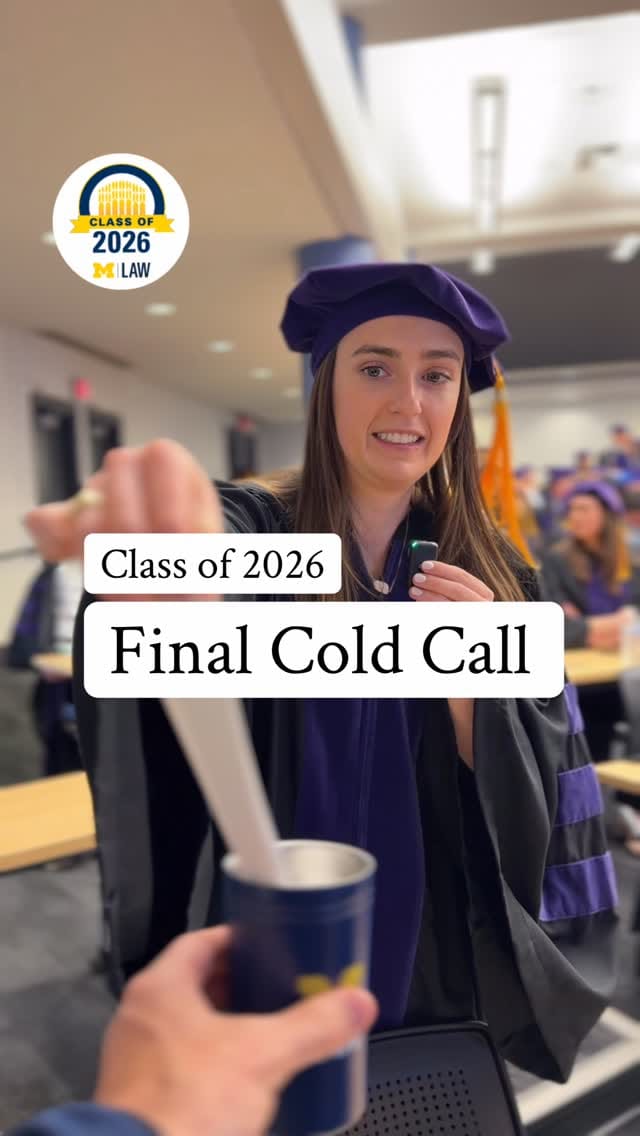Post 1 by Michigan Law on Instagram (video)