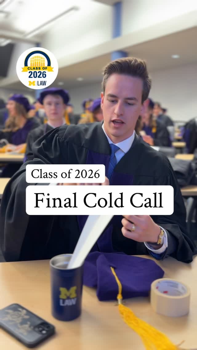Post 4 by Michigan Law on Instagram (video)