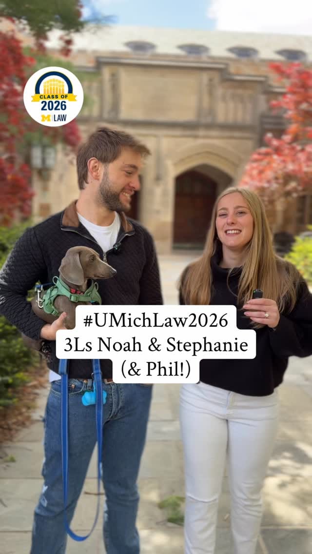 Post 9 by Michigan Law on Instagram (video)