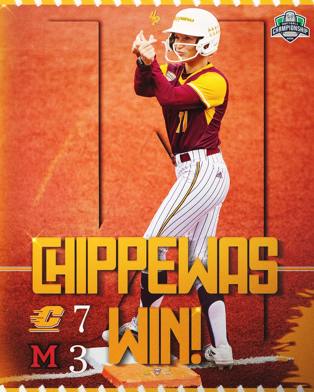 Post 6 by Central Michigan Athletics on Instagram (image)