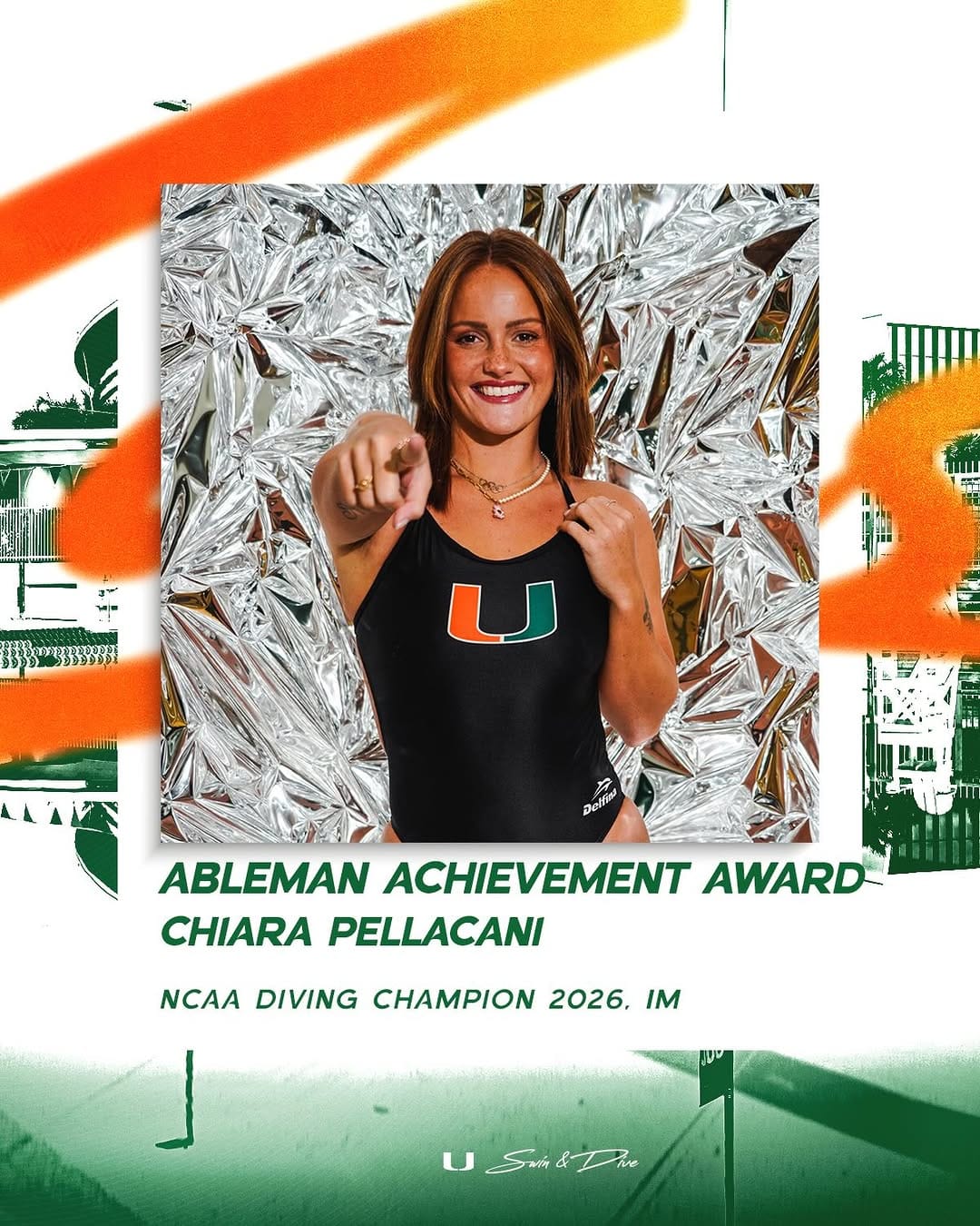 Post 7 by Miami Hurricanes Swim & Dive on Instagram (carousel)