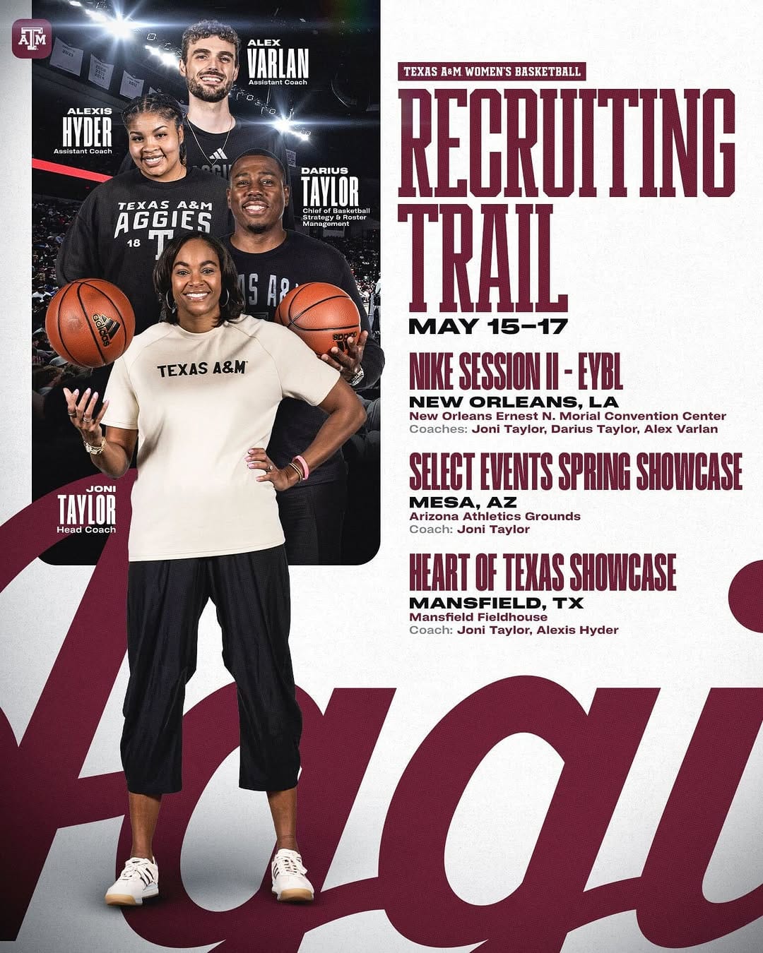 Post 1 by Texas A&M Women's Basketball on Instagram (image)