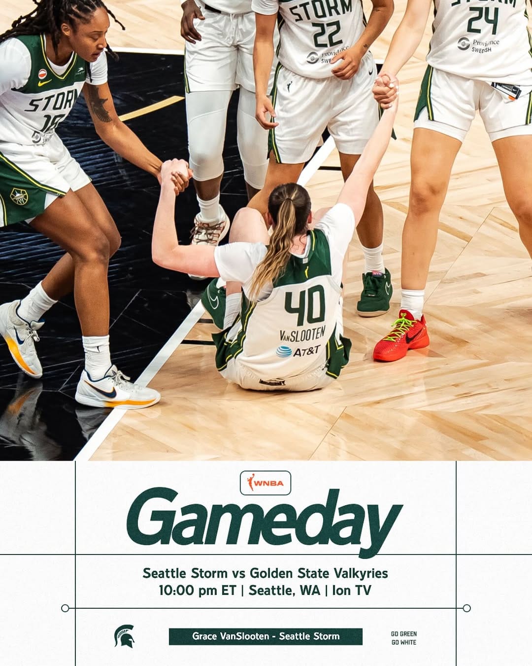 Post 4 by Michigan State Women’s Basketball on Instagram (image)