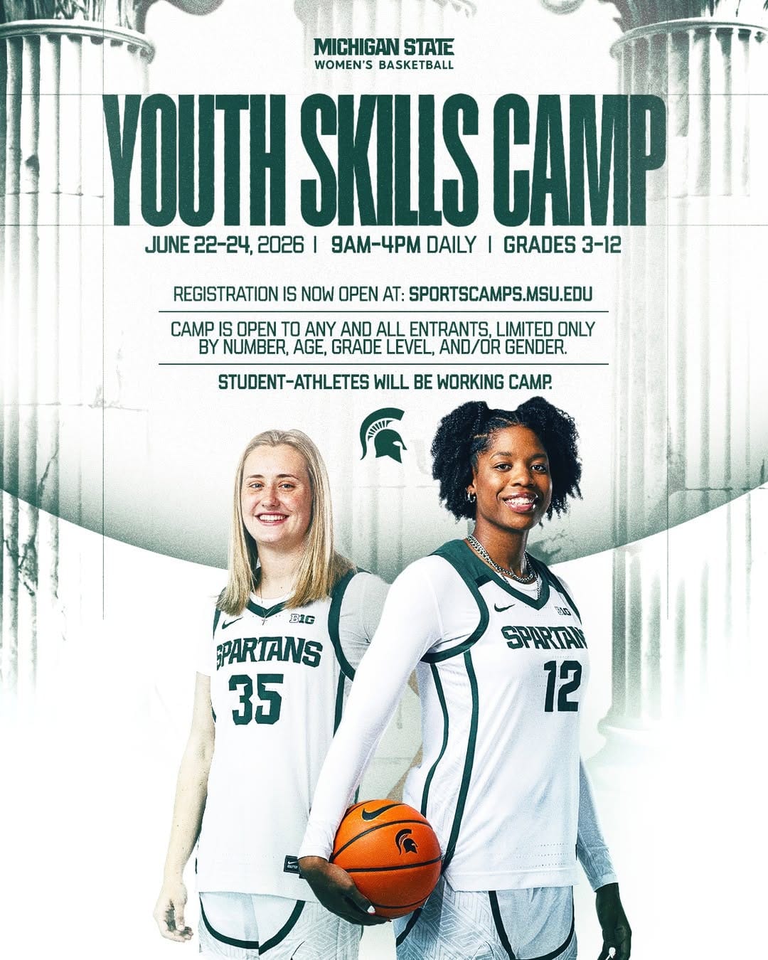 Post 9 by Michigan State Women’s Basketball on Instagram (image)