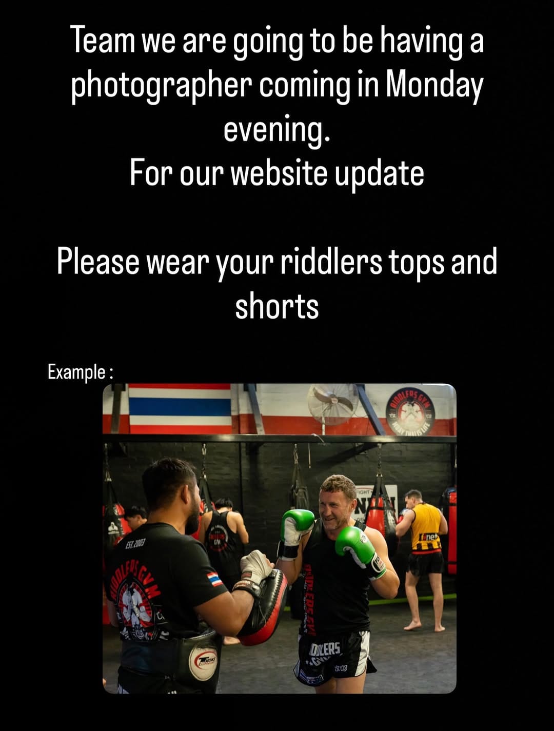 Post 6 by Riddlers Gym on Instagram (image)