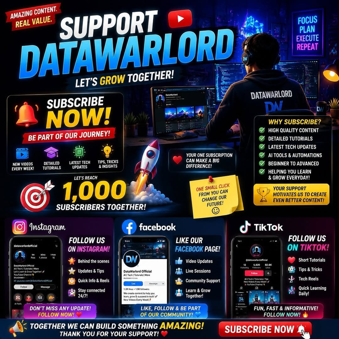 Post 2 by DataWarlord | Coding & Tech Tips on Instagram (image)