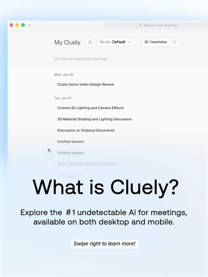 Post 10 by @cluely on Instagram (carousel)
