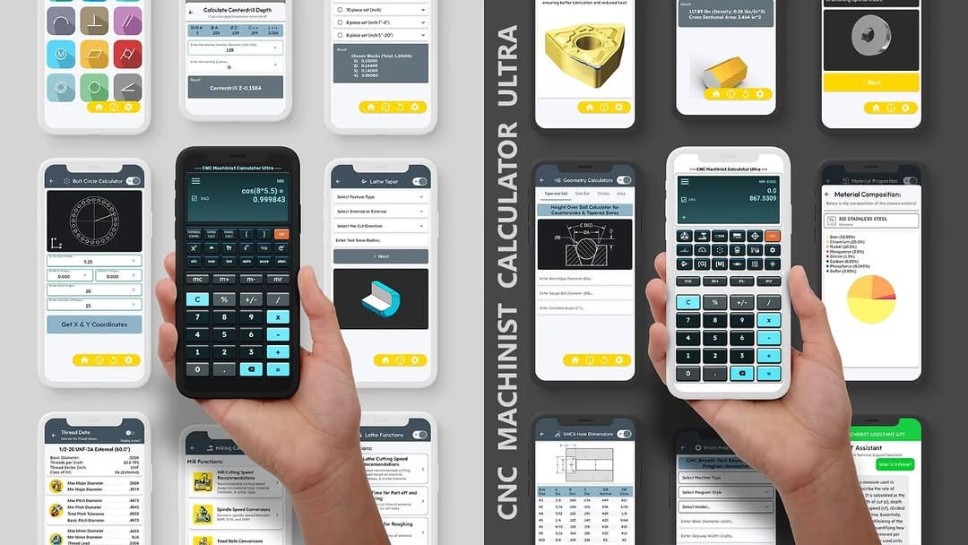 Post 10 by CNC Machinist Calculator on Instagram (image)