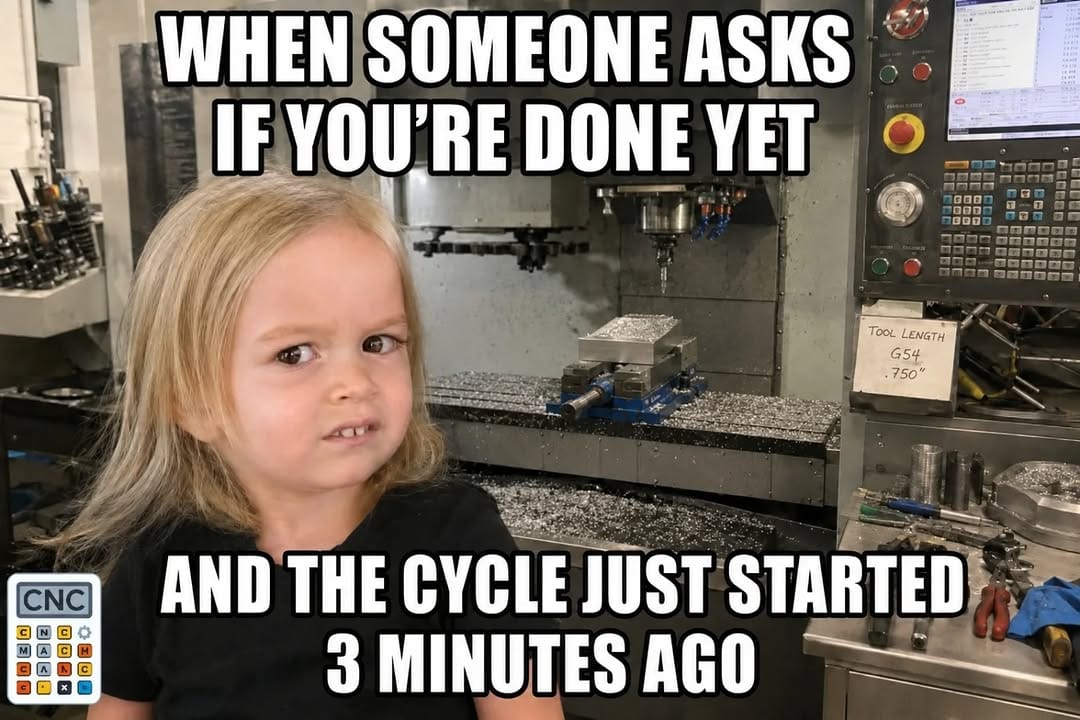 Post 2 by CNC Machinist Calculator on Instagram (image)