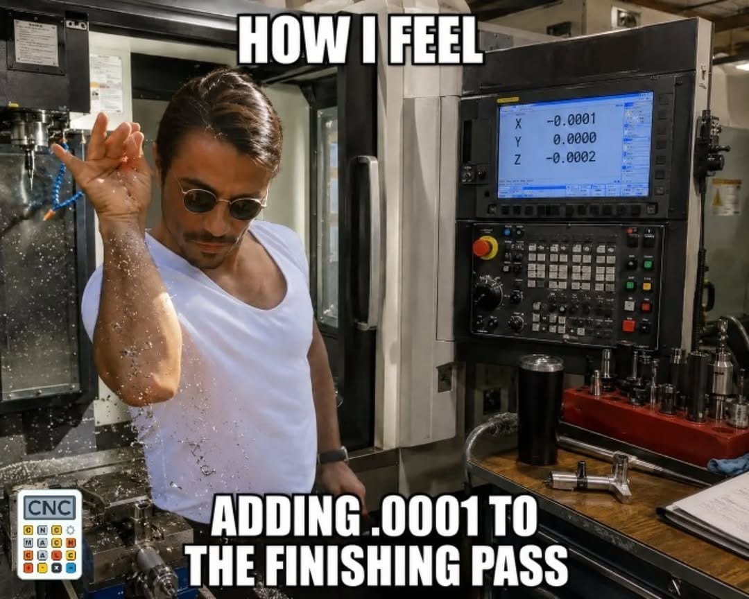 Post 5 by CNC Machinist Calculator on Instagram (image)