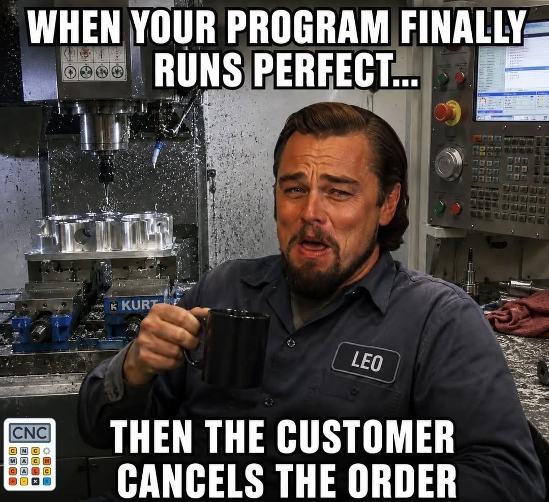 Post 4 by CNC Machinist Calculator on Instagram (image)
