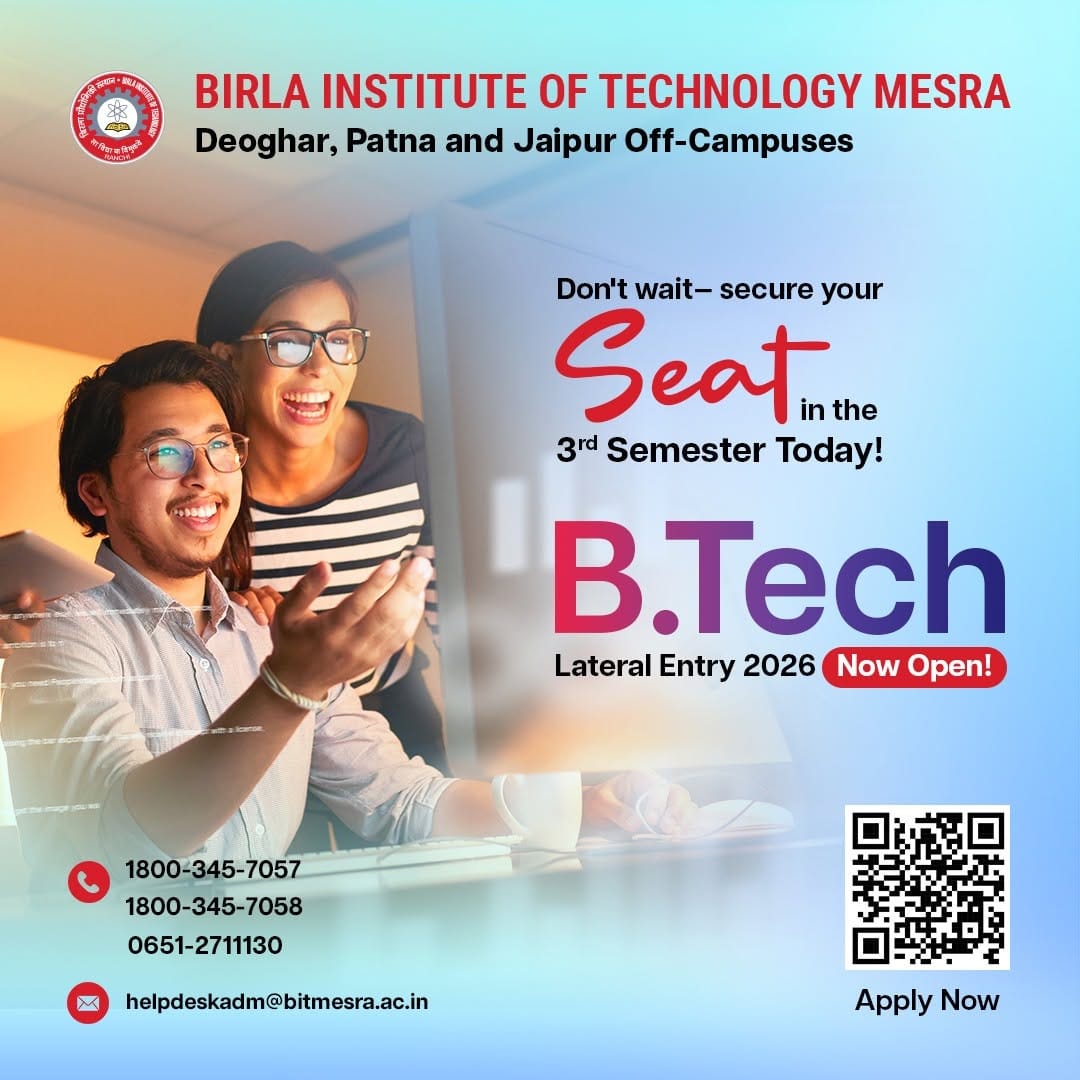 Post 8 by Birla Institute of Technology Mesra on Instagram (image)