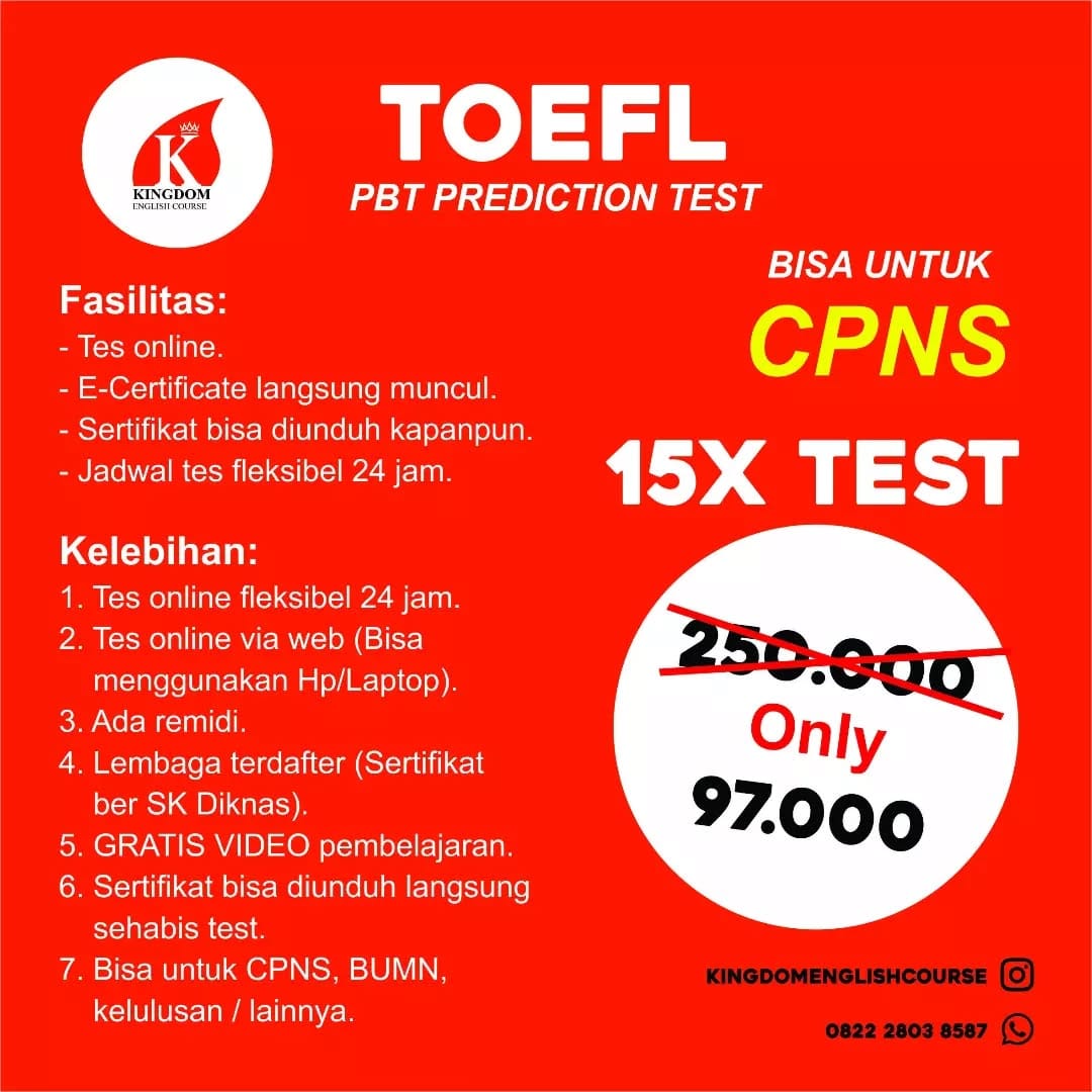 Post 10 by kampung inggris & Malang on Instagram (carousel)