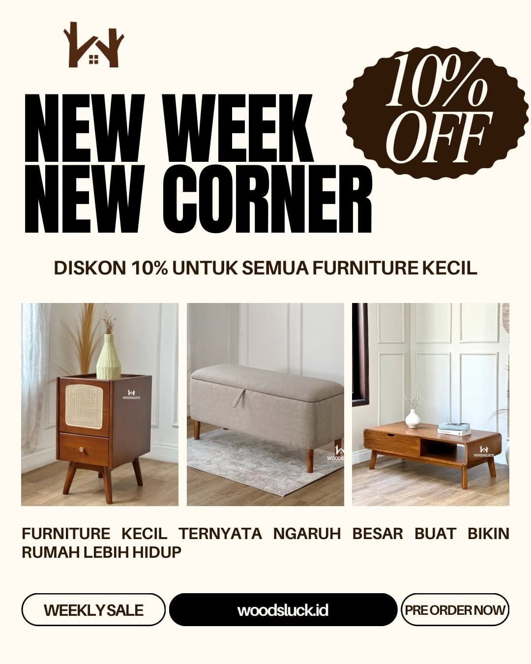 Post 5 by Woodsluck Furniture Semarang on Instagram (carousel)