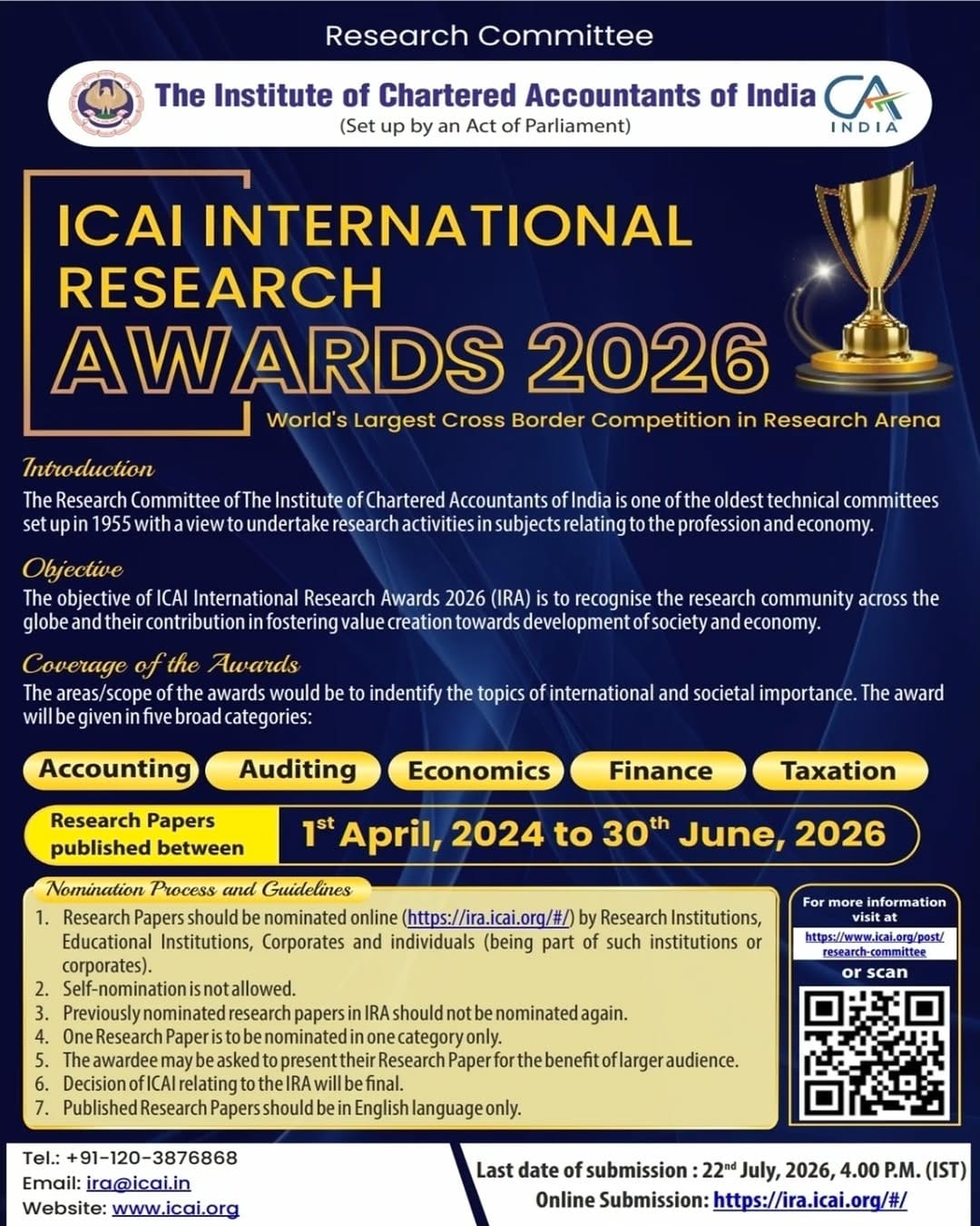 Post 4 by ICAI on Instagram (image)
