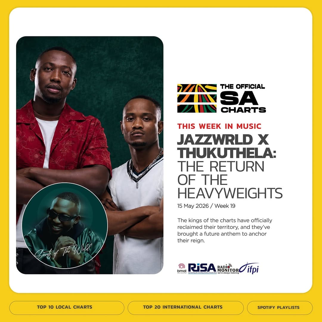 Post 6 by The Official SA Charts on Instagram (image)