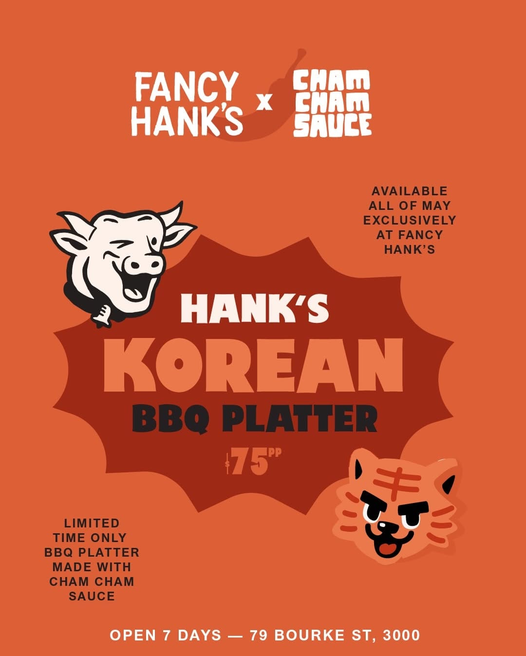 Post 5 by Fancy Hank's BBQ on Instagram (carousel)