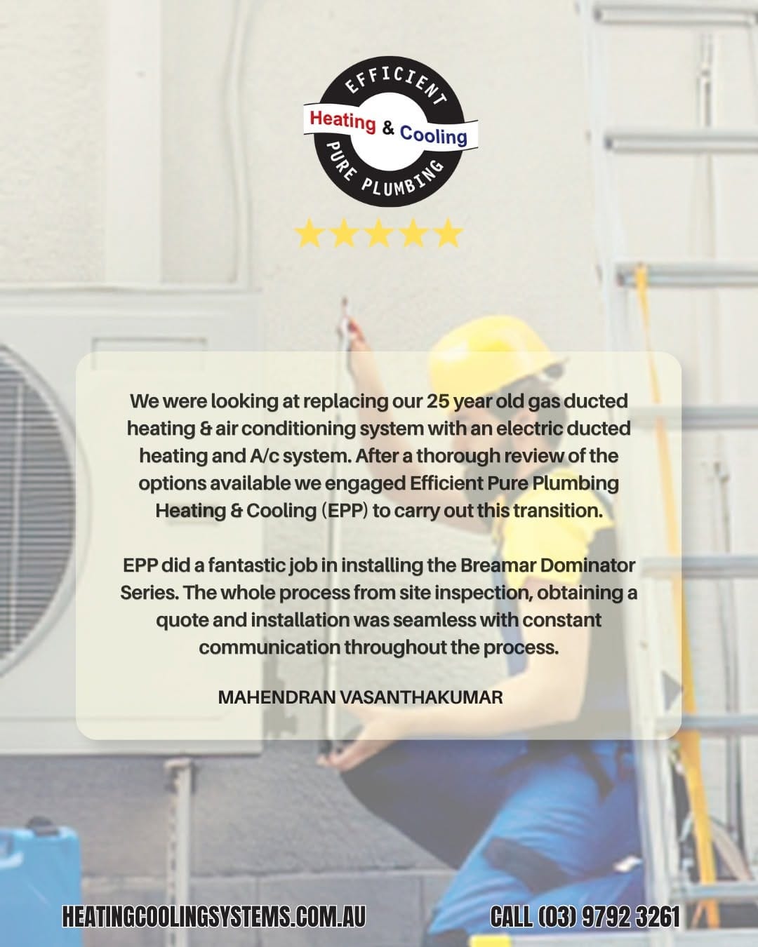 Post 3 by Efficient Pure Plumbing Heating and Cooling on Instagram (image)