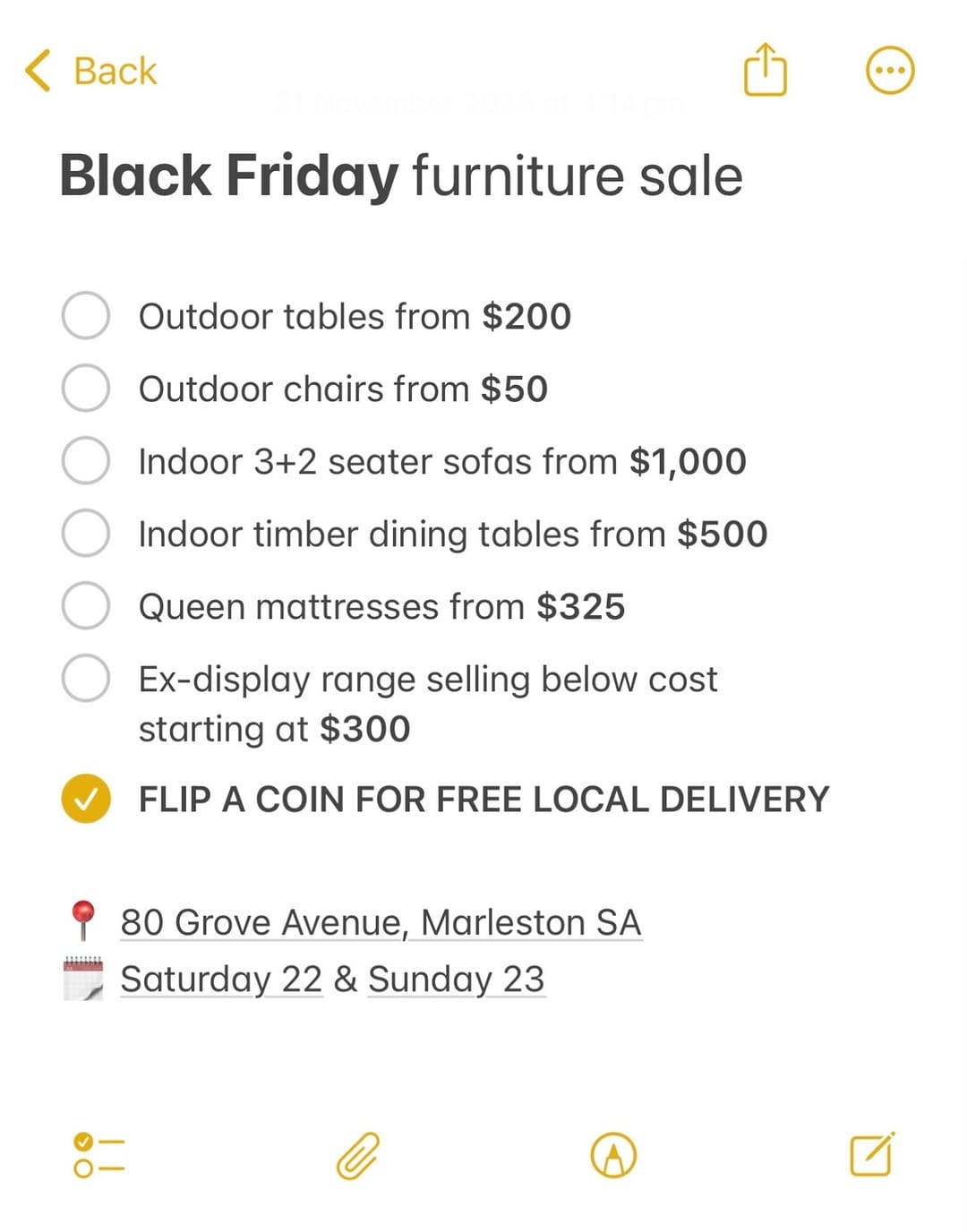 Post 2 by Australian Furniture Warehouse on Instagram (image)